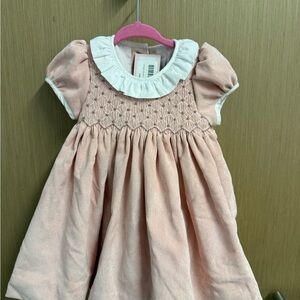 Antoinette Paris Pink Smocked Kids Dress